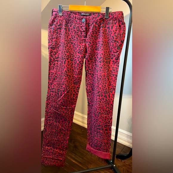Maison Scotch red leopard print jean - Picture 1 of 4